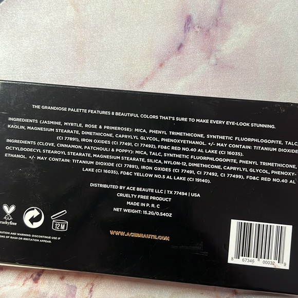 Ace Beaute Grandiose Eyeshadow Palette - Picture 6 of 6